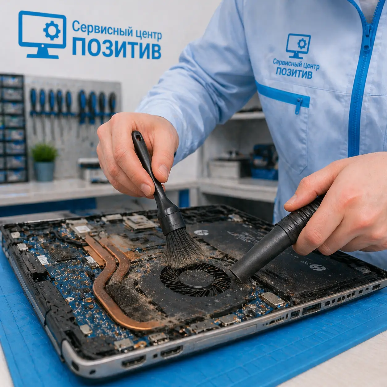 чистка ноутбука HP в Фурманове