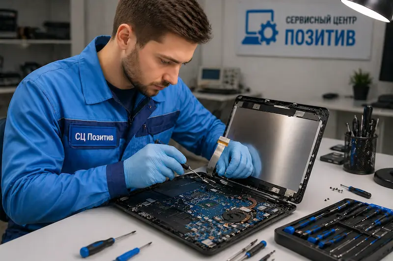 Ремонт шлейфа матрицы ноутбука в Фурманове