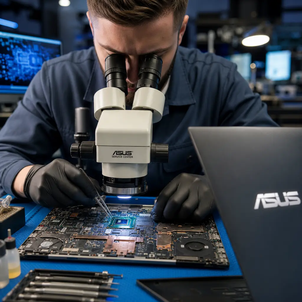 Замена видеокарты ноутбука Asus в Фурманове