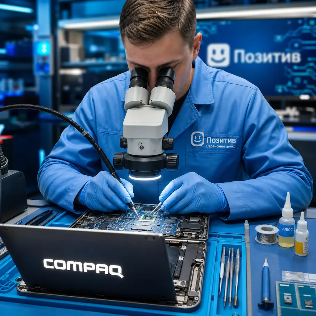 Замена видеокарты ноутбука Compaq в Фурманове