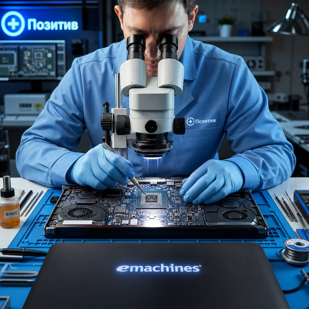 Замена видеокарты ноутбука Emachines в Фурманове