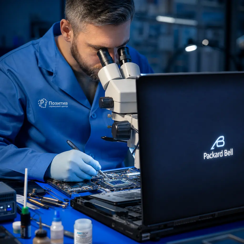 Замена видеокарты ноутбука Packard Bell в Фурманове