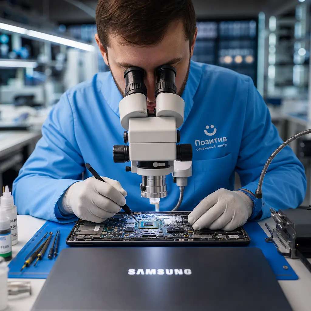Замена видеокарты ноутбука Samsung в Фурманове