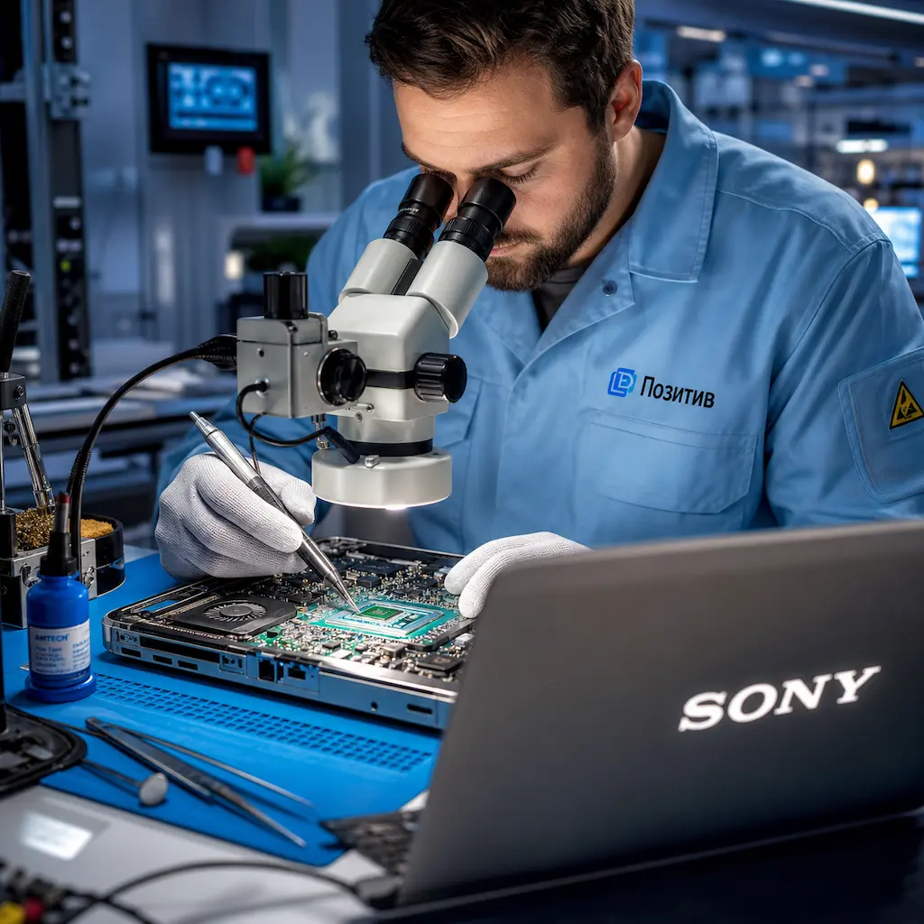 Замена видеокарты ноутбука Sony в Фурманове