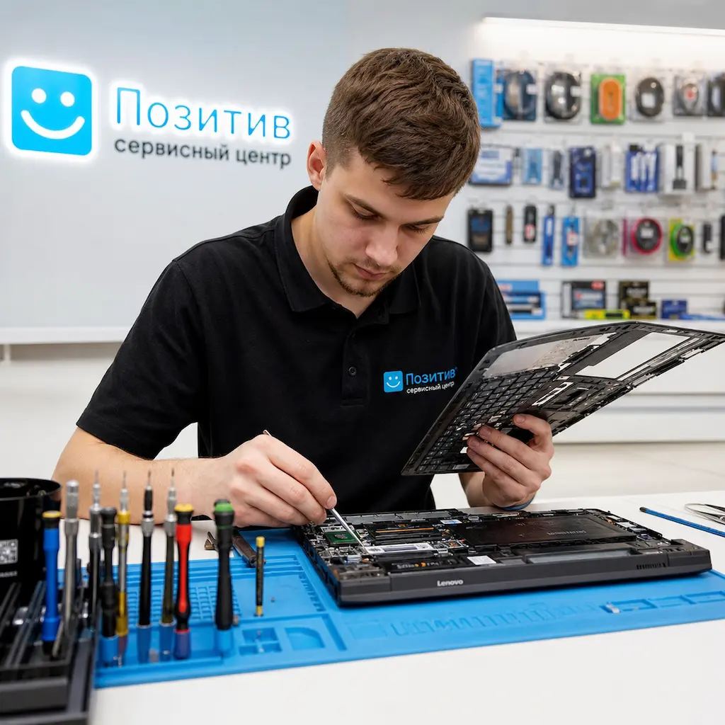 заменить клавиатуру на ноутбуке Lenovo в Фурманове