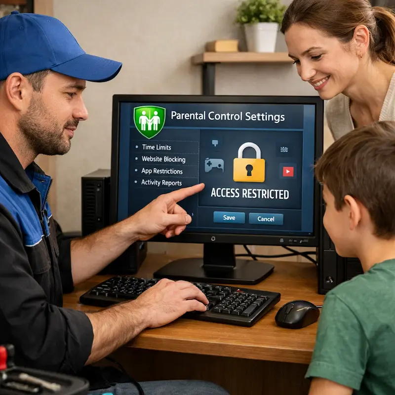 Родительский контроль на компьютере и ноутбуке в Фурманове