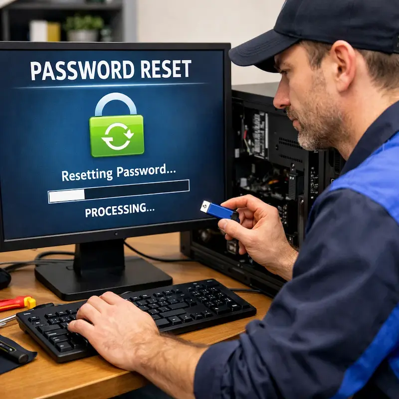 Удаление пароля на компьютере в Фурманове