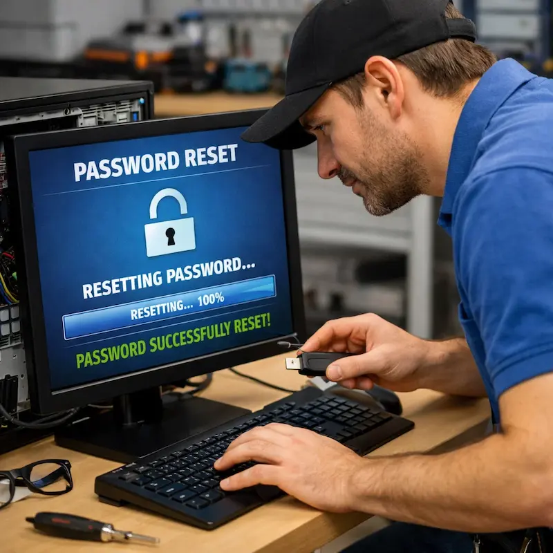 Сброс пароля от компьютера в Фурманове