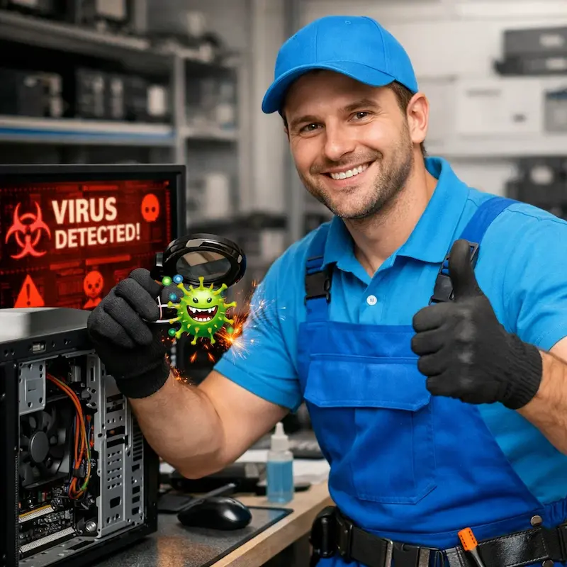 Удаление вирусов с компьютера в Фурманове