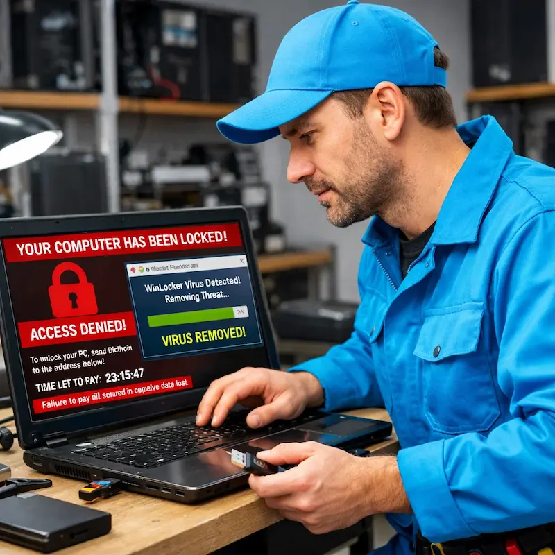 Поможем разблокировать компьютер и ноутбук в Фурманове